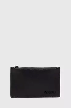 Кожаный кошелек Calvin Klein, черный