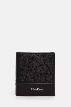 Кожаный кошелек Calvin Klein, черный