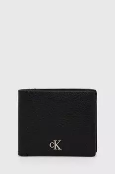 Кожаный кошелек Calvin Klein Jeans, черный