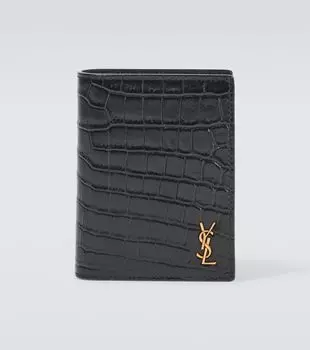 Кожаный кошелек cassandre Saint Laurent, черный