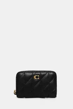 Кожаный кошелек Coach, черный