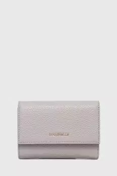 Кожаный кошелек Coccinelle, серый