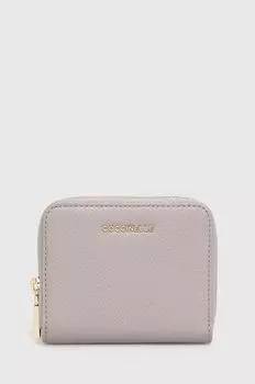 Кожаный кошелек Coccinelle, серый