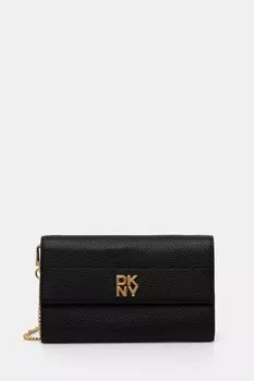 Кожаный кошелек Dkny, черный