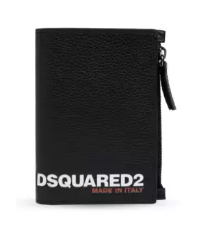 Кожаный кошелек Dsquared2, черный