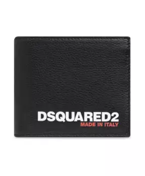 Кожаный кошелек Dsquared2, черный