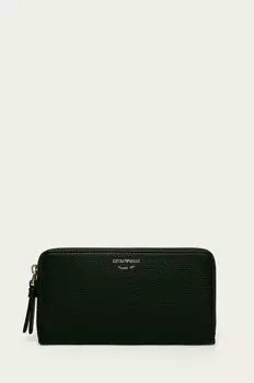 Кожаный кошелек Emporio Armani, черный
