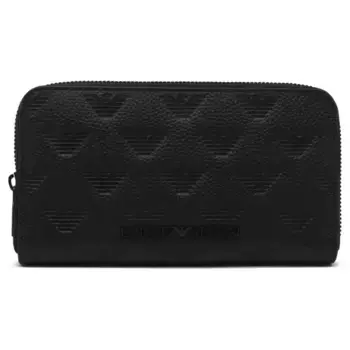 Кожаный кошелек Emporio Armani, черный