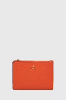 Кожаный кошелек Furla, оранжевый