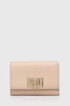 Кожаный кошелек Furla, розовый