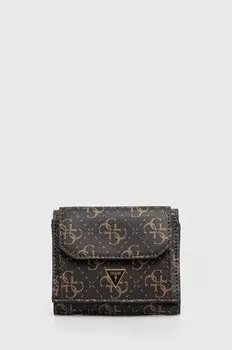 Кожаный кошелек Guess, коричневый