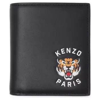 Кожаный кошелек Kenzo, черный