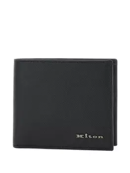 Кожаный кошелек Kiton, черный