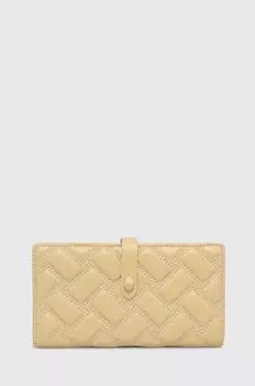 Кожаный кошелек Kurt Geiger London, бежевый