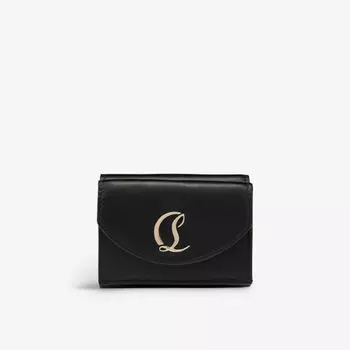 Кожаный кошелек Loubi54 Christian Louboutin, черный