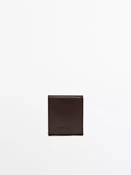 Кожаный кошелек Massimo Dutti, коричневый