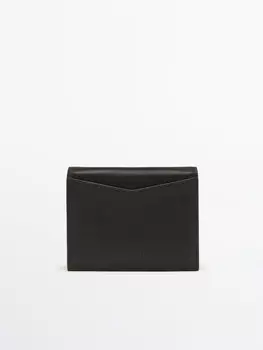 Кожаный кошелек Massimo Dutti, коричневый