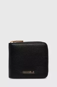 Кожаный кошелек METALLIC SOFT Coccinelle, черный