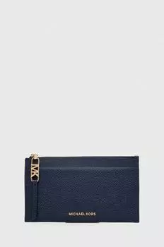 Кожаный кошелек MICHAEL Michael Kors, темно-синий