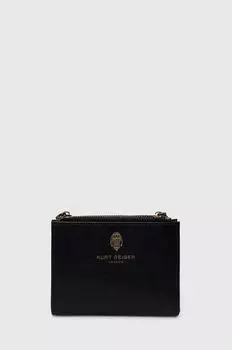 Кожаный кошелек MINI PURSE SHOREDITCH Kurt Geiger London, черный