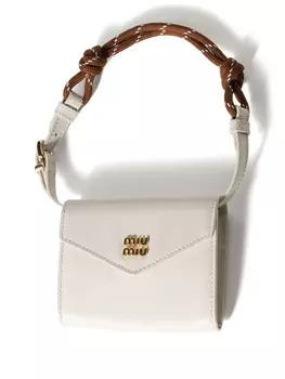 Кожаный кошелек Miu Miu, белый