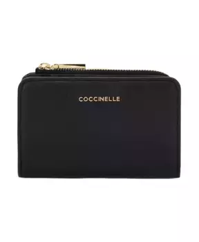 Кожаный кошелек на молнии Coccinelle, черный