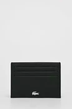 Кожаный кошелек NH1346FG. Lacoste, черный