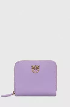 Кожаный кошелек Pinko, фиолетовый