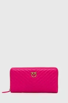 Кожаный кошелек Pinko, розовый