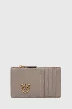 Кожаный кошелек Pinko, серый