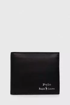 Кожаный кошелек Polo Ralph Lauren, черный