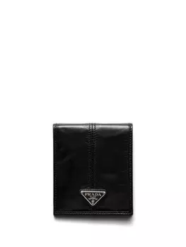 Кожаный кошелек Prada, черный