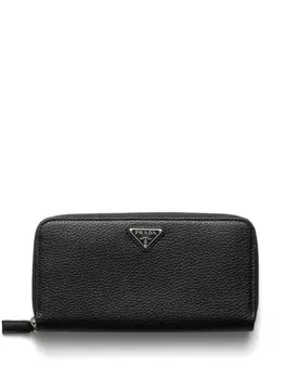 Кожаный кошелек Prada, черный
