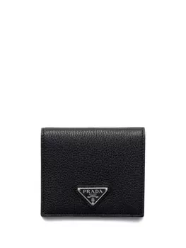 Кожаный кошелек Prada, черный