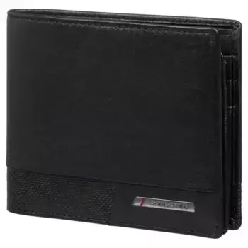 Кожаный кошелек pro-dlx 6 slg 049 - bs 9cc+vfl+2c+ Samsonite, черный
