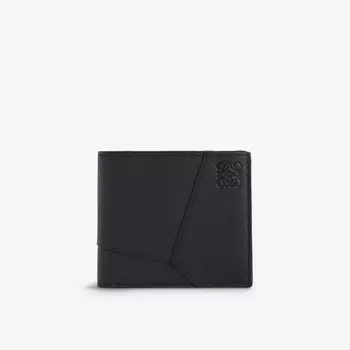 Кожаный кошелек Puzzle Edge Loewe, черный