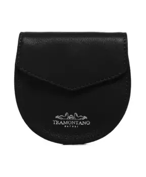 Кожаный кошелек с клапаном Tramontano, черный