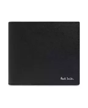 Кожаный кошелек с логотипом Paul Smith, черный