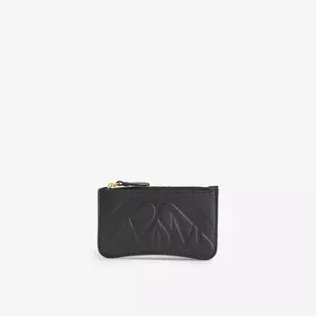Кожаный кошелек с печатью Alexander Mcqueen, черный