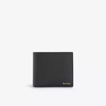 Кожаный кошелек с принтом Stipe Paul Smith, черный