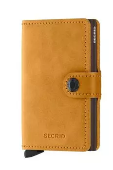 Кожаный кошелек Secrid, желтый
