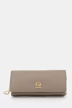 Кожаный кошелек Tommy Hilfiger, бежевый