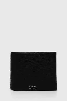 Кожаный кошелек Tommy Hilfiger, черный