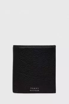 Кожаный кошелек Tommy Hilfiger, черный