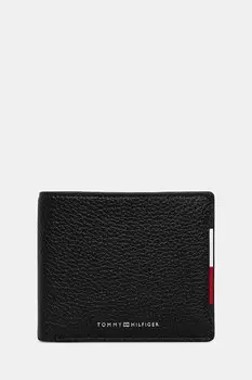 Кожаный кошелек Tommy Hilfiger, черный