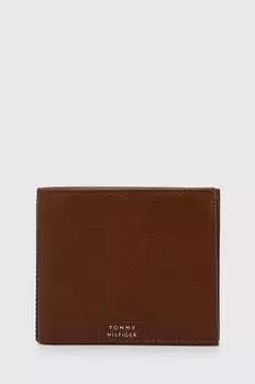 Кожаный кошелек Tommy Hilfiger, коричневый