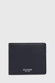 Кожаный кошелек Tommy Hilfiger, темно-синий