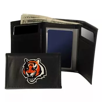 Кожаный кошелек тройного сложения Cincinnati Bengals