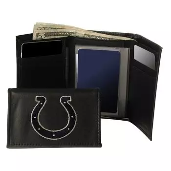 Кожаный кошелек тройного сложения Indianapolis Colts