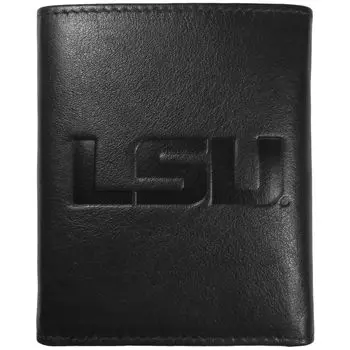 Кожаный кошелек тройного сложения LSU Tigers